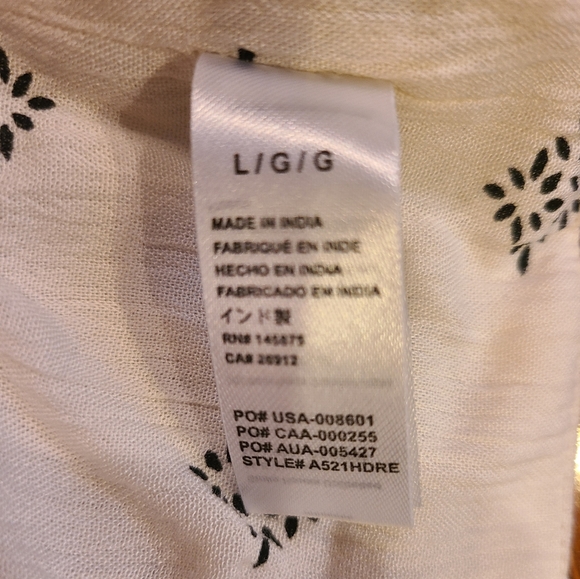 Yteicosamuse White Crop Top Front Tie Closure Size Large - Picture 6 of 8